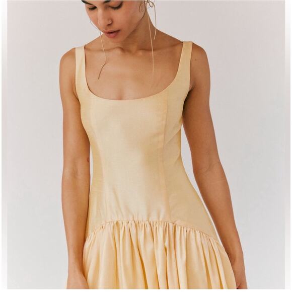 Hutch Ridge Maxi Dress Butter Yellow Size 10 - Picture 1 of 7